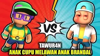 PERTARUNGAN ANTARA MURID BAIK MELAWAN MURID NAKAL ! Stumble Guys