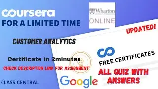 Customer Analytics,(week-1-4) All Quiz Answers.
