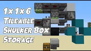 [TUTORIAL] Simple 1x7x6 Tileable Shulker Box Loader / Storage System! (1.15.2+)