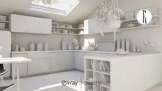 Daylight Interior Rendering Tutorial | VRay Sun + Environment Background (GI)