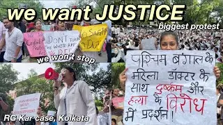 WE WANT JUSTICE🕯️ March by all Delhi Medical colleges👩🏻‍⚕️ Kolkata rape & murder case
