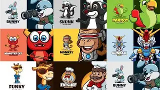 Emblem mascot logos design 5
