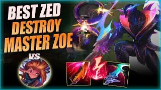 FANREN ZED - HOW TO DESTROY MASTER ZOE | ZED MID VS ZOE