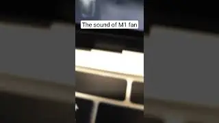 The sound of M1 fan when stabilising footage using Catalyst Browse #shorts #malaysia #m1