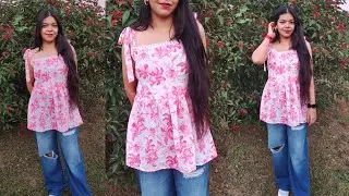 Latest summer top/ beautiful top cutting and stitching