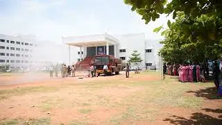 Fire Mock Drill - Fire service Vehicle Water Hose Nozzle Demo