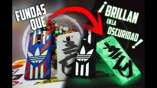 COMO HACER FUNDAS DE MOVIL QUE BRILLAN EN LA OSCURIDAD - Funda Adidas