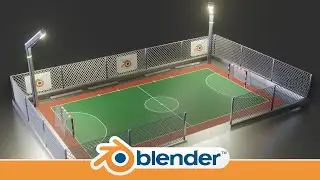 Making an Urban Street Soccer Court in Blender 2.81