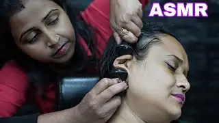 Tuk Tuk ASMR Massage With Stone | ASMR Ear Massage | ASMR Forehead Massage | ASMR Head Scratching