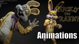 Lucky the rabbit UE viewer animations showcase [Dark deception chapter 4]