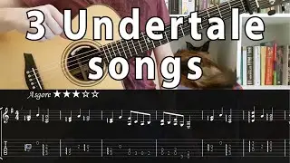 Asgore | Waterfall | Undertale theme - fingerstyle guitar + tabs