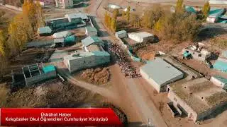 Kırkgözeler Okulu  Öğrencilerinden Cumhuriyet Yürüyüşü