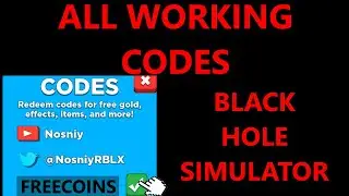 😱All working Roblox Black Hole Simulator codes😱
