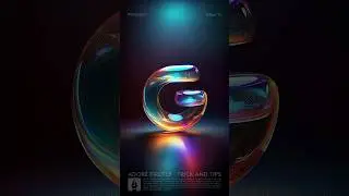 Bright Glass Text Effect #GlassEffect #AdobeFireFly #DigutalDraw