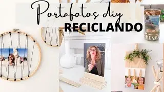 Diy portafotos con materiales reciclados