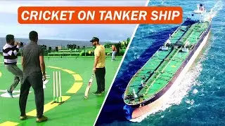 Cricket In The  middle of Pacific Ocean, Full Entertainment on VLCC Ship, Life at Sea