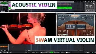 SWAM virtual violin vs acoustic  violin