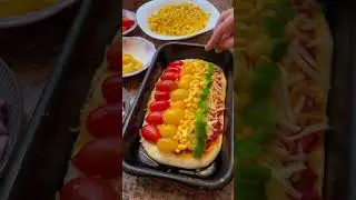 Pizza veggie multicolor | Tastemade #Shorts