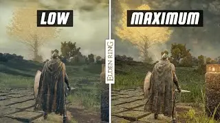 Elden Ring: LOW  vs MAXIMUM Settings FPS/Graphics Comparison 1440P