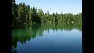 Рыбалка на голубом озере
