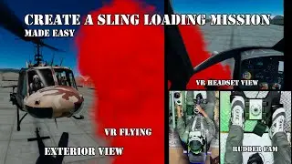 DCS - 2024 Here's how to create a simple SLING LOADING mission in DCS mission editor #Huey #chinook