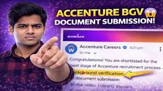 👉 Accenture BGV Stage Explained 😱 Document Submission Process