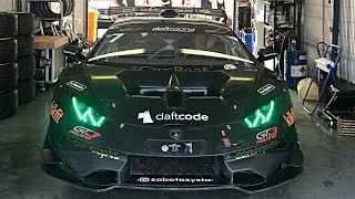 Lamborghini Huracán Super Trofeo pure sound, warm up & fly bys