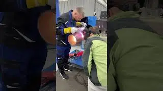 Сварка трубы, ручная дуговая #сварка #сварщик #рдс