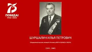 ШУРШАЛИН ИЛЬЯ ПЕТРОВИЧ