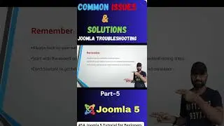 Joomla Troubleshooting Common Issues Part 5 #joomla #joomla5  #basicjoomla