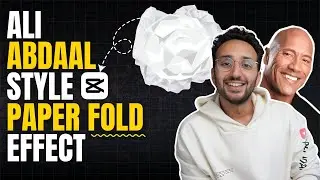 How to create Ali Abdaal Paper fold transitions in Capcut under 5 mins!