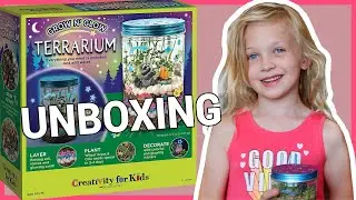 Unboxing Kids Crafts Glow in the Dark Terrarium