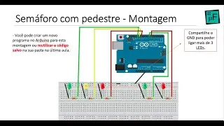 Semáforo c/ Pedestre - Tutorial Arduino #Aula_10