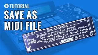 How To Save Your MPC 1000/2500 Project as a MIDI File