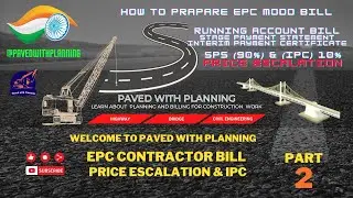 P-2 Price Escalation in Construction Works | Price Escalation in EPC Bill calculation