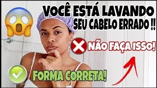 COMO LAVAR/HIDRATAR O CABELO CORRETAMENTE!!