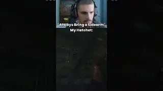 who needs a sidearm when you have a hatchet... 