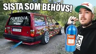 LUSTGAS PÅ VOLVO MED V8 MOTOR...