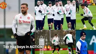 Manchester United players BACK to training 🔥, LUKE SHAW back, Mainoo, Martial, Garnacho 🔥🔥