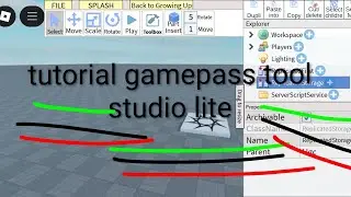 Gamepass tool tutorial roblox studio lite