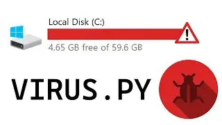 Creating a Simple Virus in Python - Disk Drain Virus [Educational Purposes]
