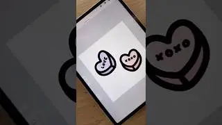How to draw cute little heart candies🥹💝 #art #draw #drawing #digitalart #drawingtutorial