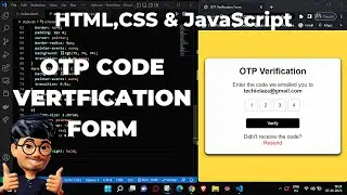 OTP Verification Form UI Design | ASMR Programming - No Talking