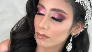 Novia glam Maquíllaje para una novia que le encanta lucir su belleza