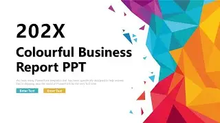 Free Business Report PowerPoint Template 19