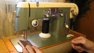 Sewing machine Швейная машина Gritzner 01022 test кожа
