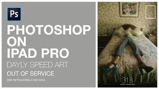 PHOTOSHOP IPAD PRO 2020 how to erase using clone stamo | Out of service | One retouching a day #318