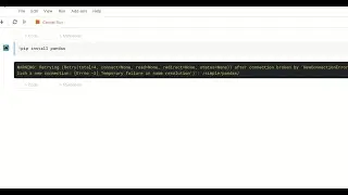 Fix Kaggle notebook unable to install any python package