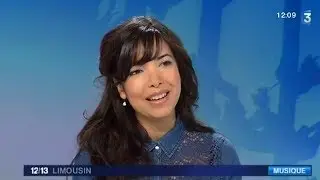 La chanteuse Indila invitée du journal de France 3 Limousin