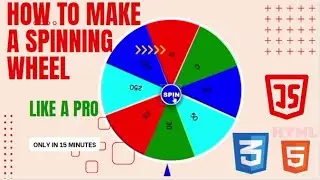How To Make Your Own Spinning Wheel in HTML, JAVASCRIPT AND CSS. New and Updated 2023 Version.